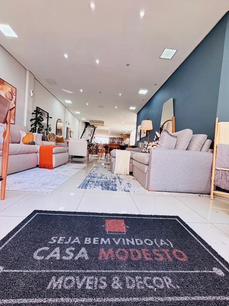 Entrada do showroom Casa Modesto