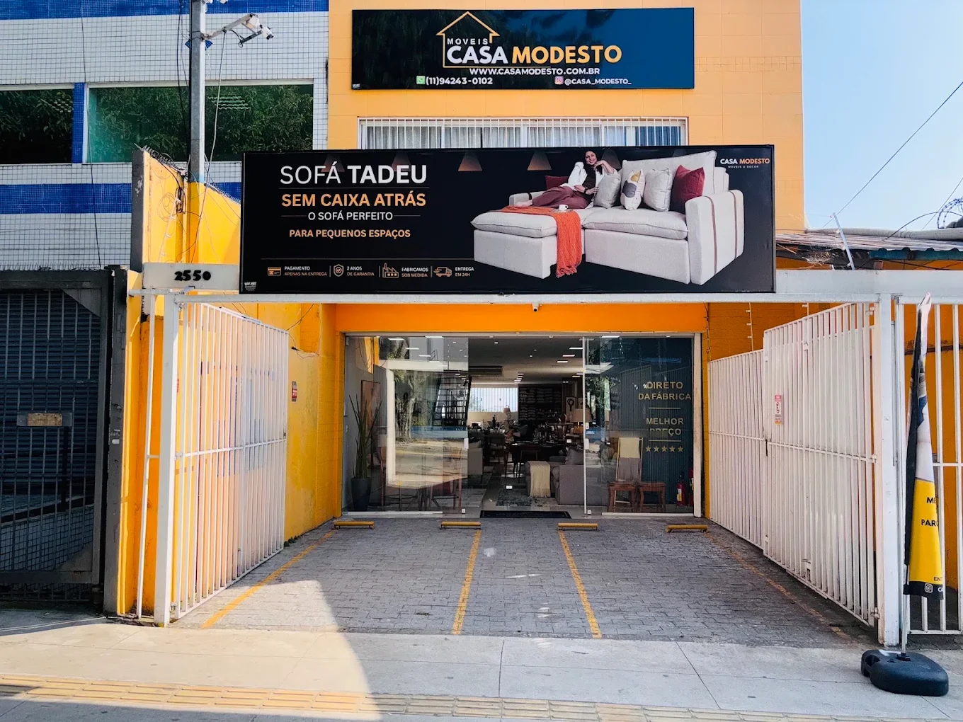 Fachada da Casa Modesto na Avenida Santa Catarina, 2550, Vila Mascote, São Paulo